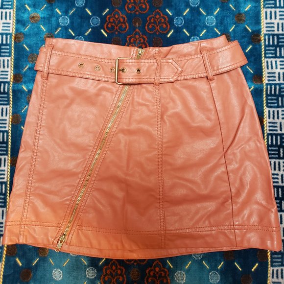 Free People Feelin' Fresh Faux-Leather Mini Skirt - Picture 2 of 5